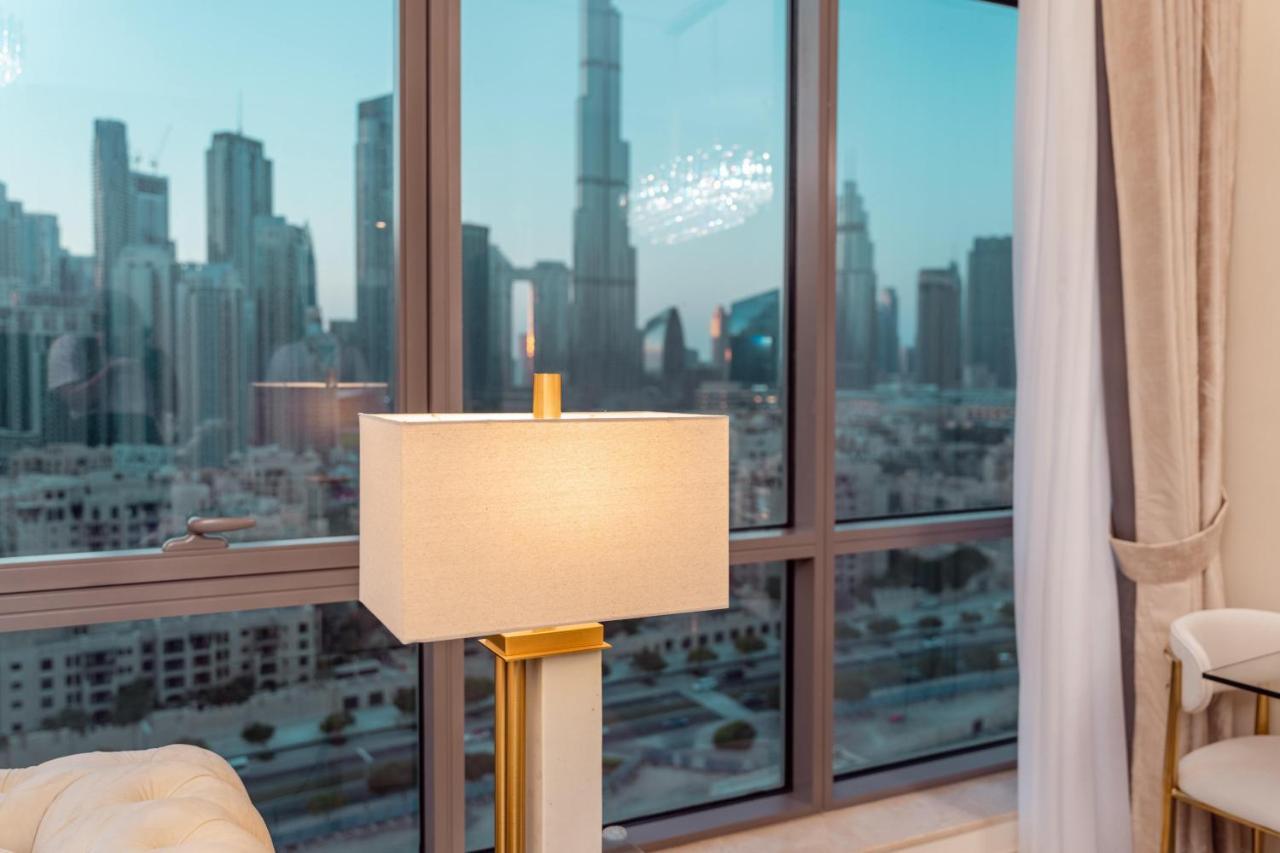 Elite Royal Apartment - Panoramic Full Burj Khalifa, Fountain & Skyline View - Baron Дубай Екстериор снимка