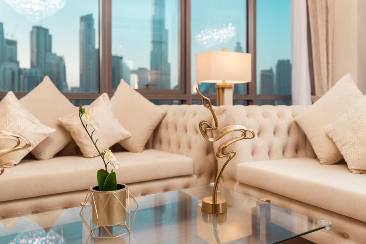 Elite Royal Apartment - Panoramic Full Burj Khalifa, Fountain & Skyline View - Baron Дубай Екстериор снимка