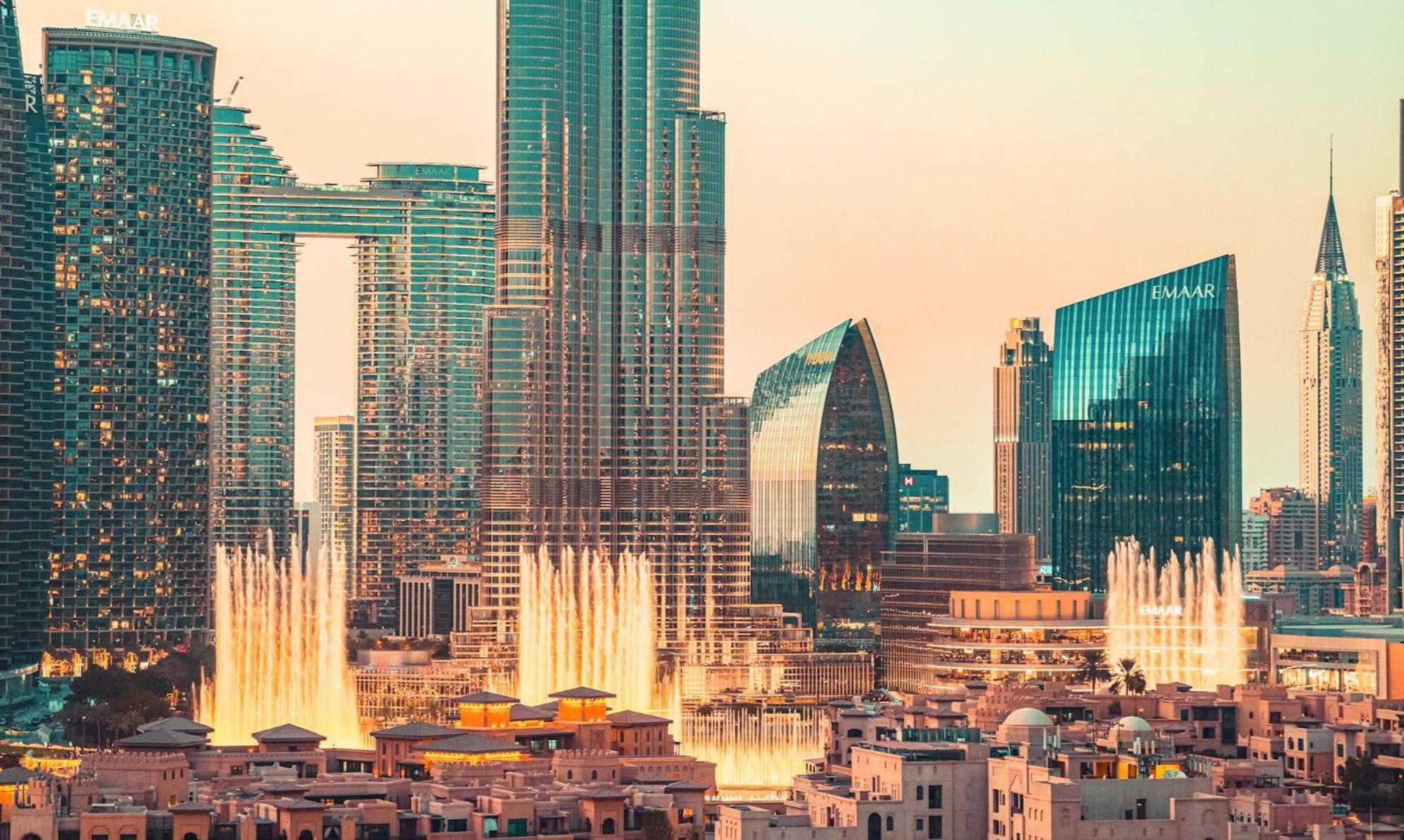 Elite Royal Apartment - Panoramic Full Burj Khalifa, Fountain & Skyline View - Baron Дубай Екстериор снимка